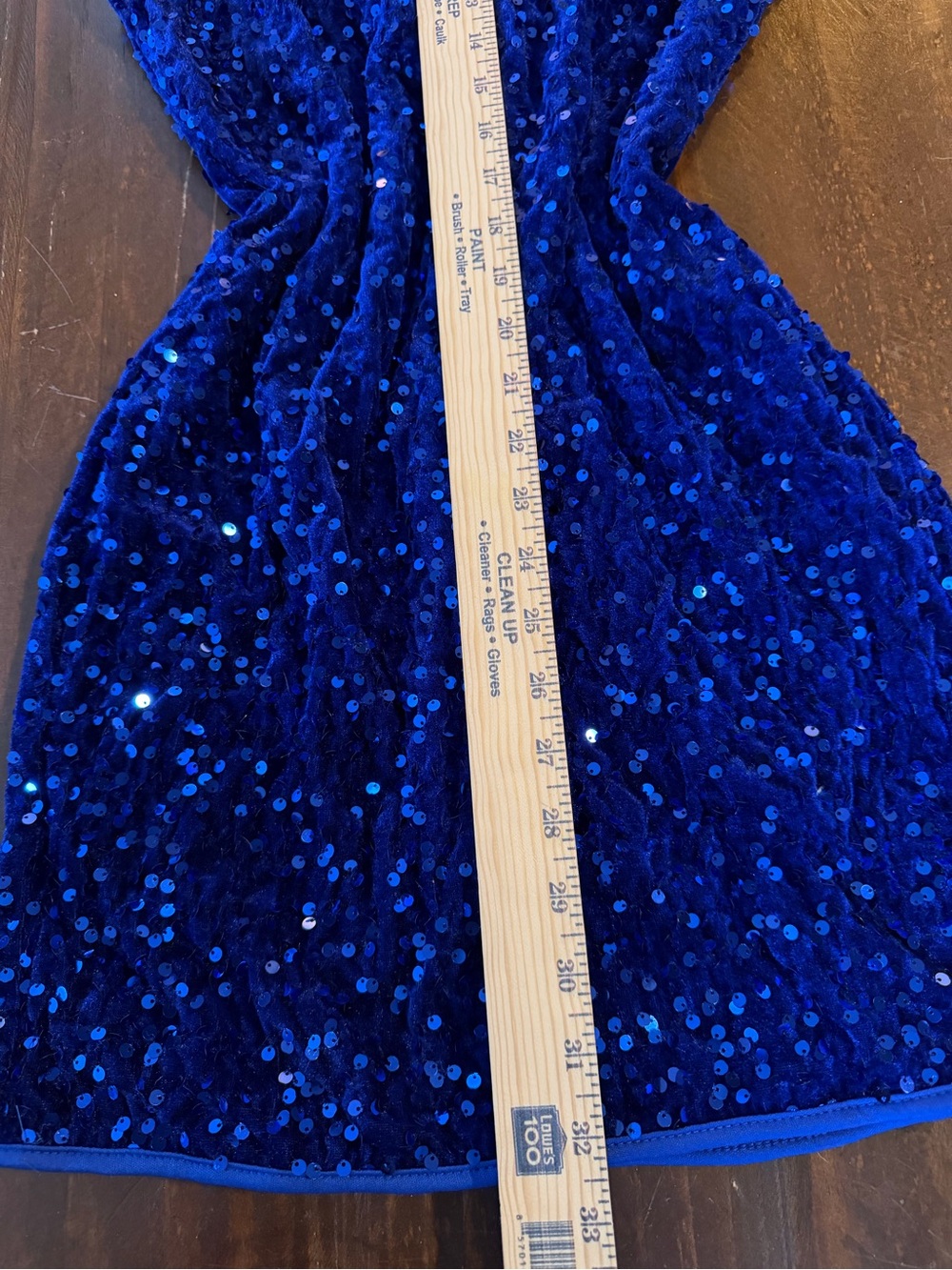 SHEIN Sparkle Halter Keyhole Mini Dress in Royal Blue - L - Picture 10 of 12